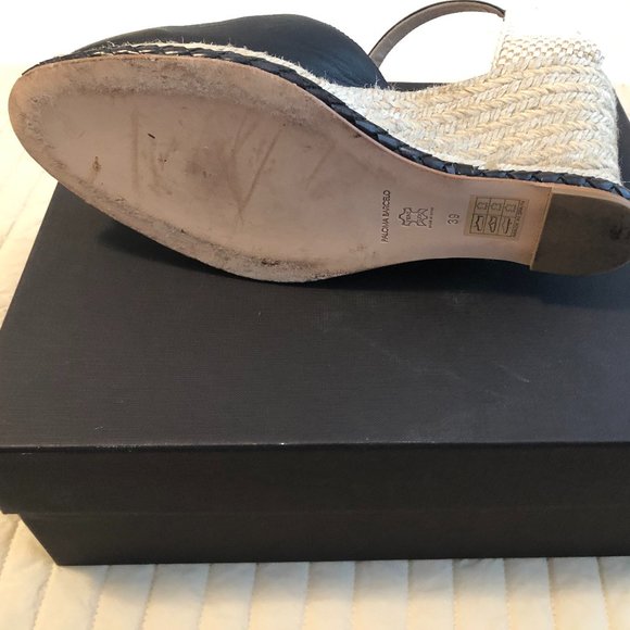 Paloma Barcelo Black Leather Wedge - Picture 7 of 7